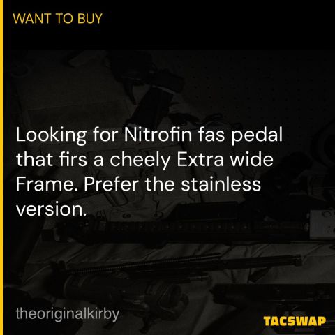 Nitro fin for a cheely XWF 