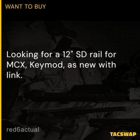 MCX Legacy 12" SD Keymod rail