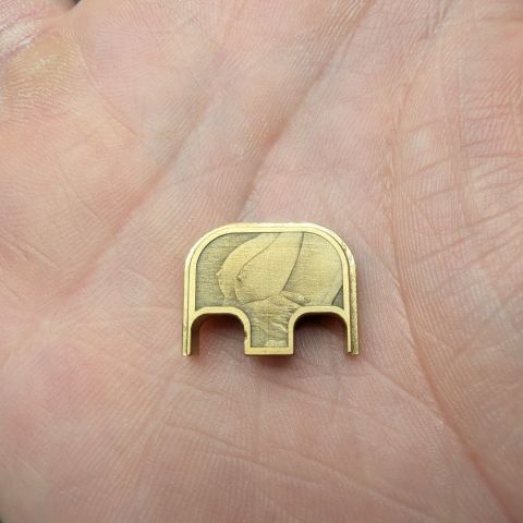 Brass Glock backplate 