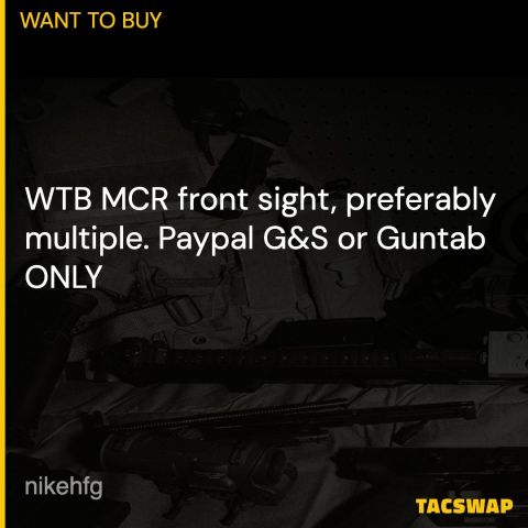 WTB MCR Front Sight