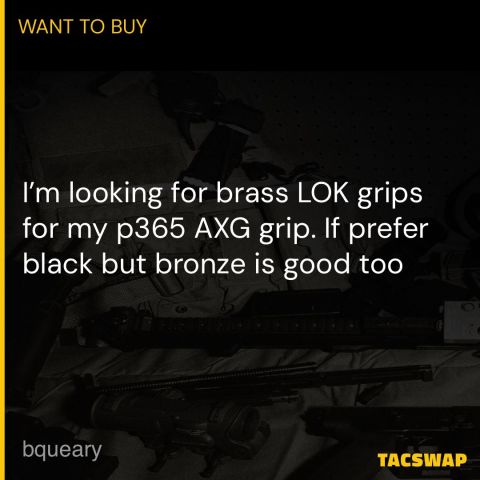 LOK Grips brass P365 AXG grips