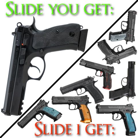 My CZ75 SP01 slide for your CZ Phantom Shadow TS CZC Slide