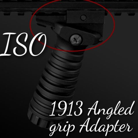 ISO: 1913 Angled rail adapter