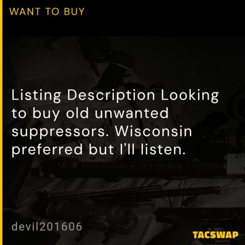 WI - I WANT YOUR OLD CANS