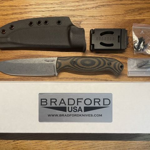 *New and unused* Bradford Guardian 5.5 Knife, 5.05" inch (Magnacut  steel blade)