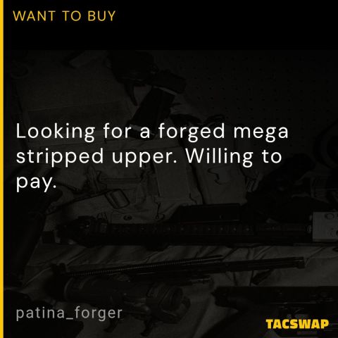 Mega arms stripped upper