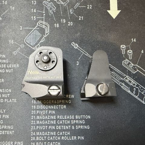 Daniel Defense Fixed Irons Set