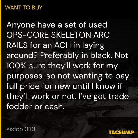 OPS-CORE ARC RAILS - ACH