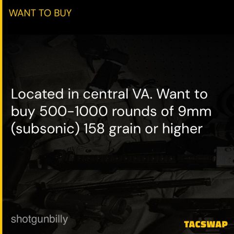 158 grain or higher 9mm