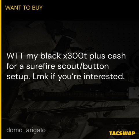 WTT X300t for surefire scout 