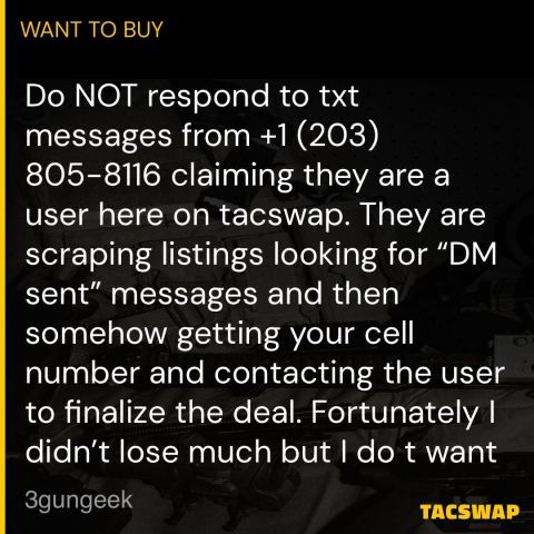 Scammer alert!