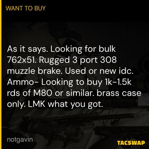 WTB BULK 762x51 & Rugged 3Port