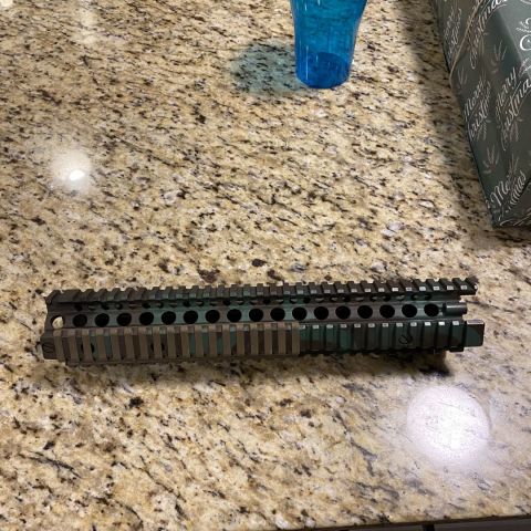 Daniel defense Ris ii 12.5  originally FDE under this paint (black creek) 