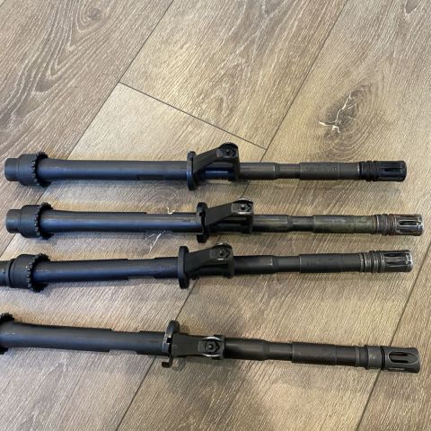 14.5 colt socom C MP marked barrels (unknown round count but somewhere around 1k ish I think)