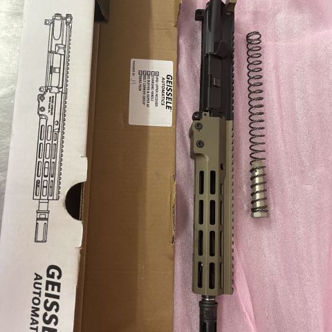 NIB complete Geissele 10.3” URGI factory upper with spring and buffer.  Took it in on trade and haven’t used it.  Has the factory 4 prong surefire comp.  