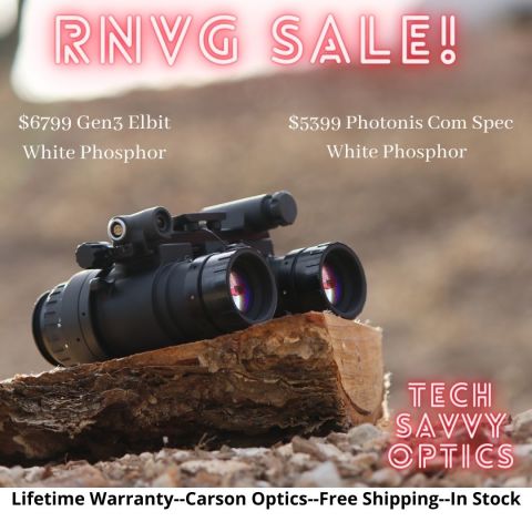 White Phosphor RNVG Binos For Sale