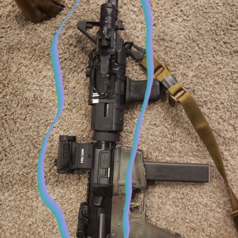 CMMG 9mm upper. Direct blow back. Uses colt mags. Comes with 7 mags as well as a pistol buffer tube and spring.. Comes with the magwell block to use this upper with any 5.56 lower. rear sight included. No light or optic.  
