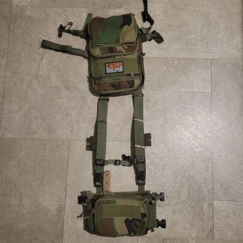 Haley d3crm and flatack 2.0 in m81. Very light use. Excellent condition. No patch or knife. Also included is the m81 X harness (not pictured).  