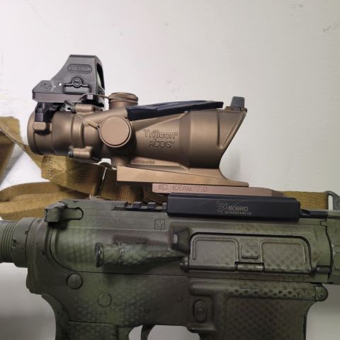 Ta31 green donut reticle. Holosun 508t x2. BoBro QD mount with KRAM spacer. 