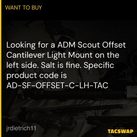 ADM Surefire scout mount 