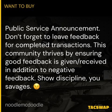 Don’t forget to leave feedback