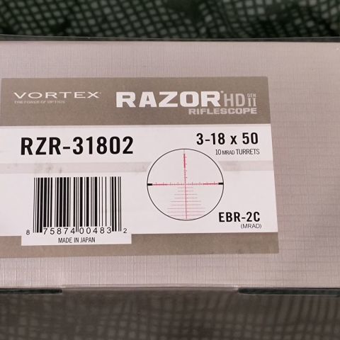 Vortex Razor® HD Gen II 3-18×5