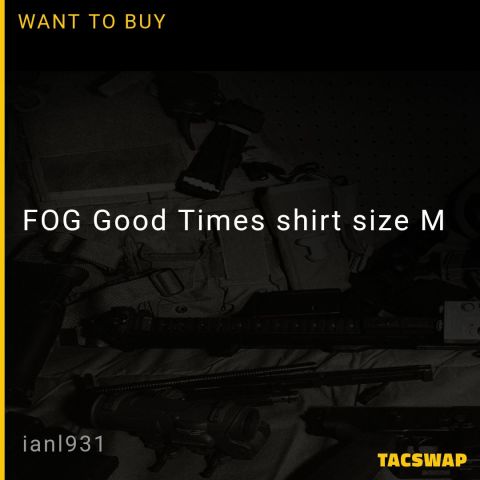 FOG Good Times shirt size M