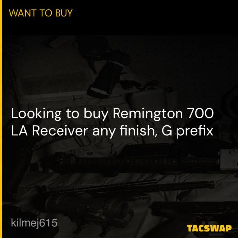 G Prefix Remington 700 LA Rec.