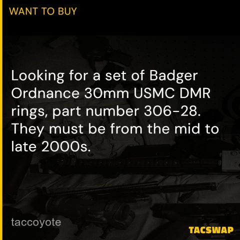 Badger Ordnance USMC 30mm DMR