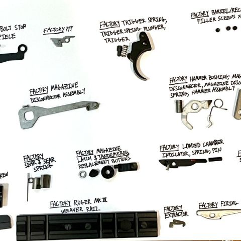 Ruger MkIII Build Parts &Irons