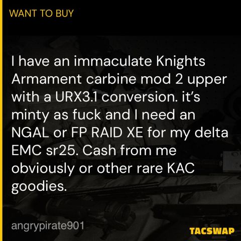 KAC URX 3.1 FP RAID XE OR NGAL