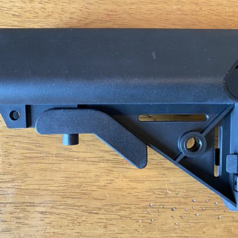 Unbranded SOPMOD Stock.  Not sure of manufacture.  Maybe a contract over-run.  Got in a trade.  