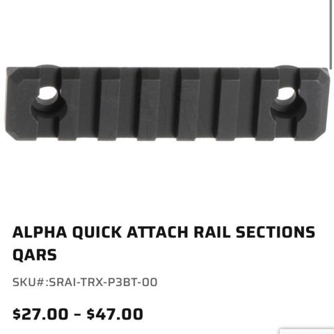 TROY 3.2 QARS Rail Section