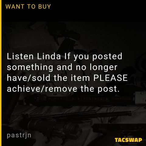 Listen Linda, If you posted something and no longer have/sold the item PLEASE achieve/remove the post. Also leave honest feedback so everyone else will know to deal with that individual or be careful. Is this so hard to do yell lazy ppl. 😊 