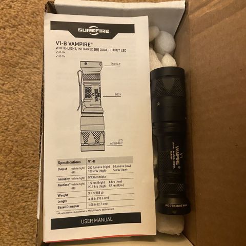 Surefire V1 Vampire White/IR