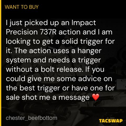 R700 Trigger no Bolt Release 