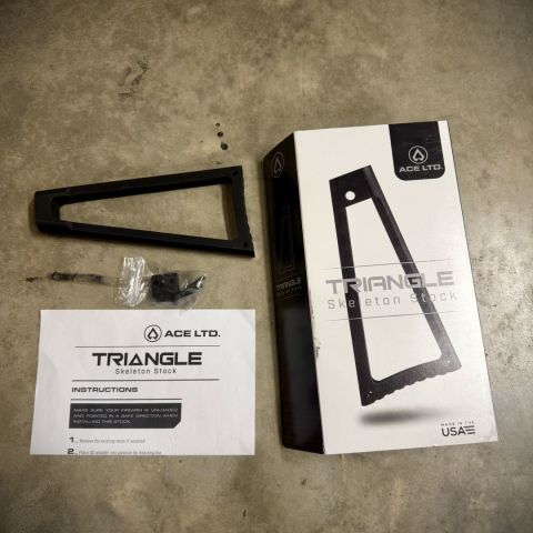 Ace Triangle Skeleton Stock