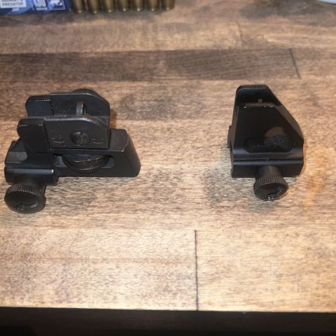 A2 Metal iron sights