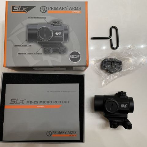 Primary Arms SLX MD-25 Micro Red Dot ( 2 MOA Dot)