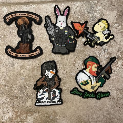 Cool guy PVC patches