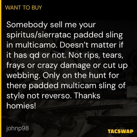 SIERRATACspiritus padded sling