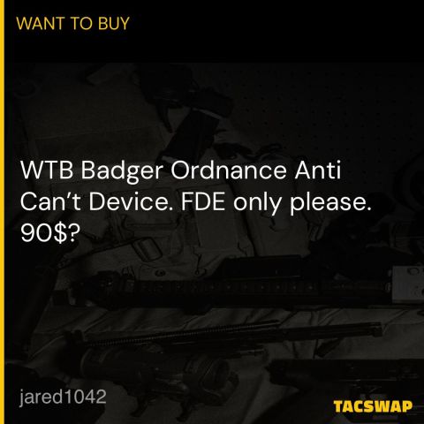 WTB Badger Ordnance ACD FDE