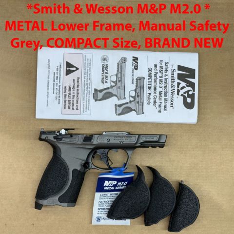 *ACTIVE* Smith and Wesson Compact Metal Manual Safety Lower Frame, grip