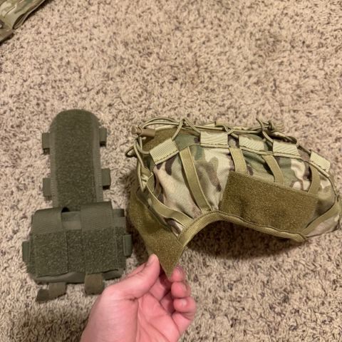 High cut helmet cover & mohawk