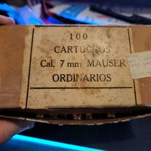 FN 7mm Mauser ammo