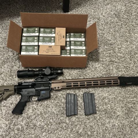 Gas gun 556 w/ 1-10 & Ammo