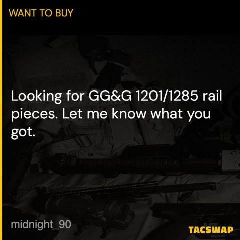GG&G 1201/1285 Rail pieces