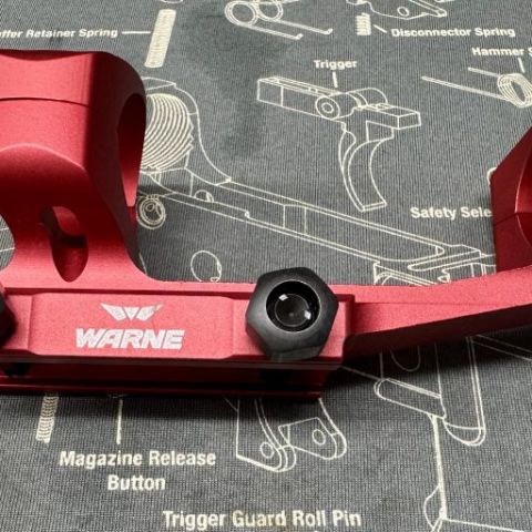 Warne 30mm Red Mount 
