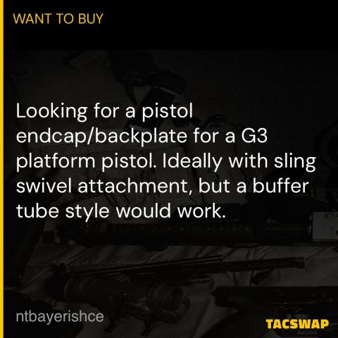 WTB HK91 G3 PTR pistol endcap