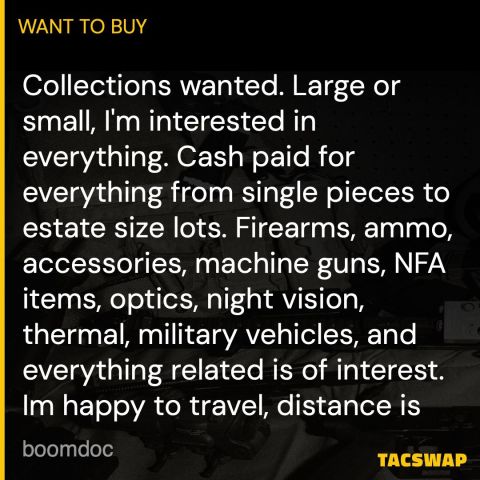 WANTED: Entire Collections 